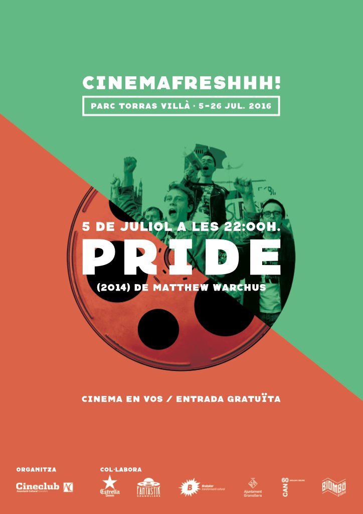 Pride serà la 1a peli del #Cinemafreshhh. Ha estat la més votada del curs al Cineclub! acgranollers.cat/events/pride