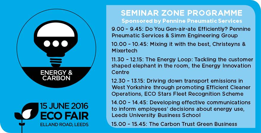 ECO FAIR (@ecofairuk) on Twitter photo Eco Fair is tomorrow! #Energy & #carbon speakers inc <a href="/TweetPennine/">PPS (Pennine Pneumatics Services Ltd)</a> <a href="/EIC_UK/">Energy Innovation Centre</a> <a href="/LeedsUniBSchool/">Leeds University Business School</a> <a href="/thecarbontrust/">The Carbon Trust</a> Eco Fair is tomorrow! #Energy & #carbon speakers inc <a href="/TweetPennine/">PPS (Pennine Pneumatics Services Ltd)</a> <a href="/EIC_UK/">Energy Innovation Centre</a> <a href="/LeedsUniBSchool/">Leeds University Business School</a> <a href="/thecarbontrust/">The Carbon Trust</a>