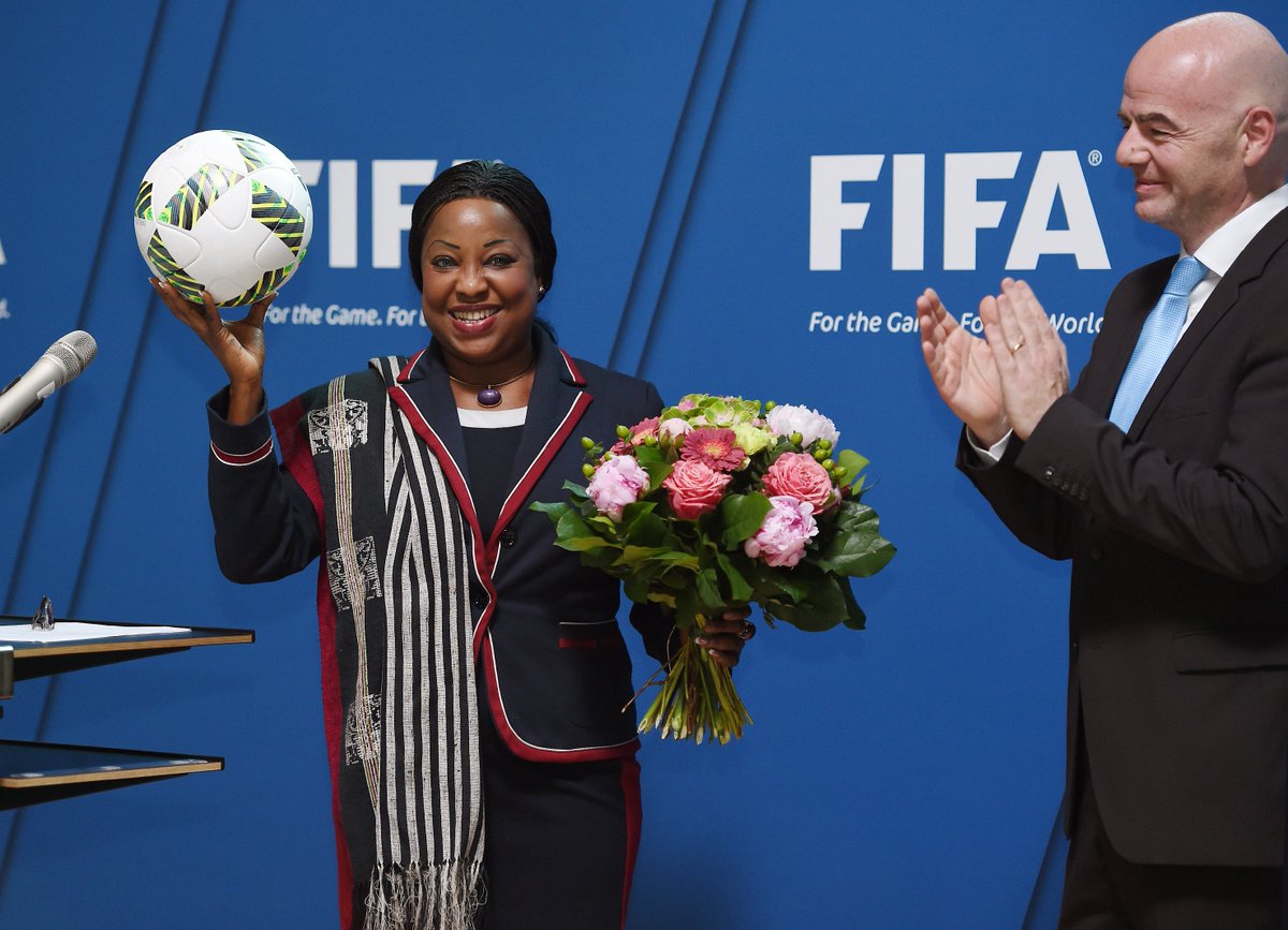 New FIFA Secretary General Fatma Samoura passes eligibility check - fifa.to/28B36O7 Assumes role on 20 June.