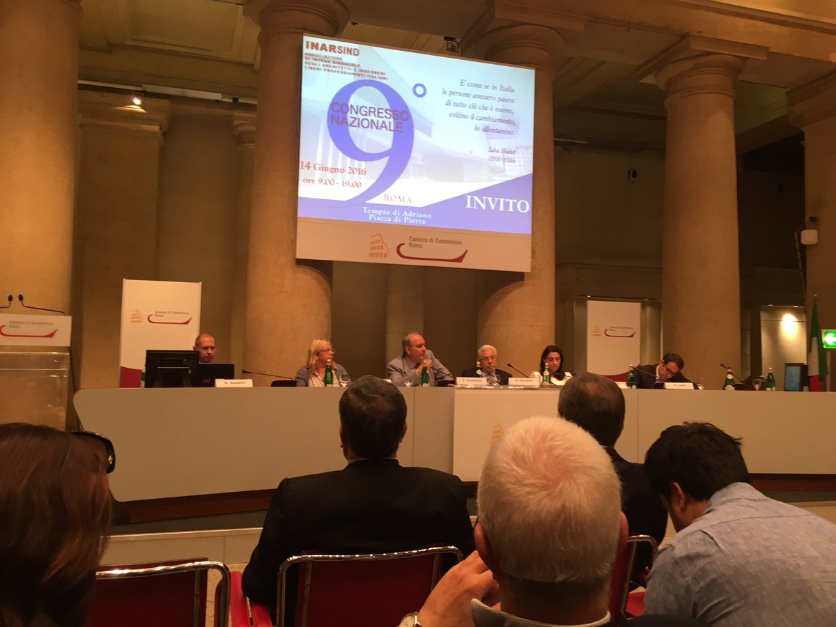marcobela's tweet photo. Congresso Nazionale #INARSIND La ripresa delle libere professioni tecniche - analisi e proposte https://t.co/B7vfVjy4PC