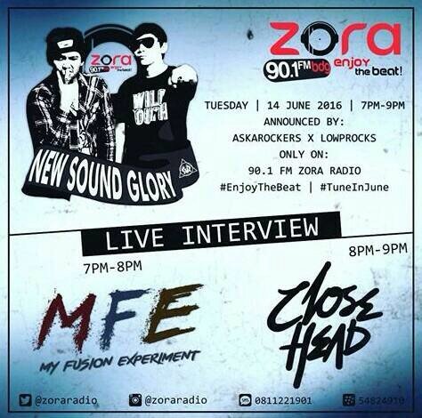 malam ini interview @zoraradio mulai jam 8 malam cc @CF_Bandung <a href="/cf_indonesia/">CLOSEFRIENDS R</a> @CF_BDG