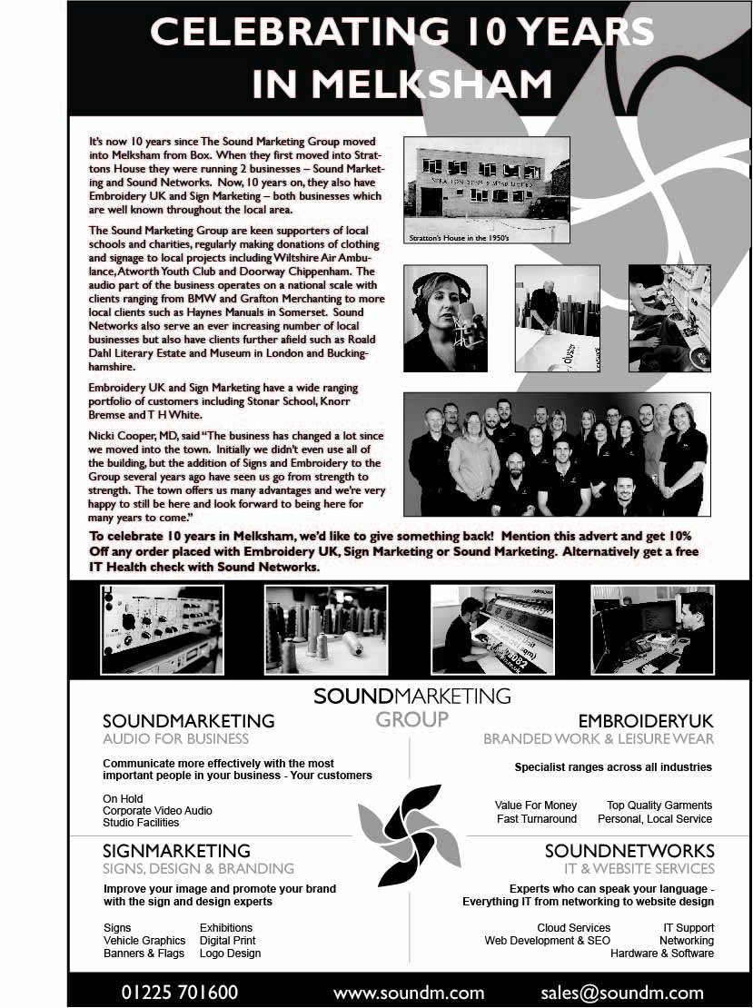 soundmgroup's tweet image. 10 years in Melksham, 19 in total!  Watch this space for 20 year celebrations.