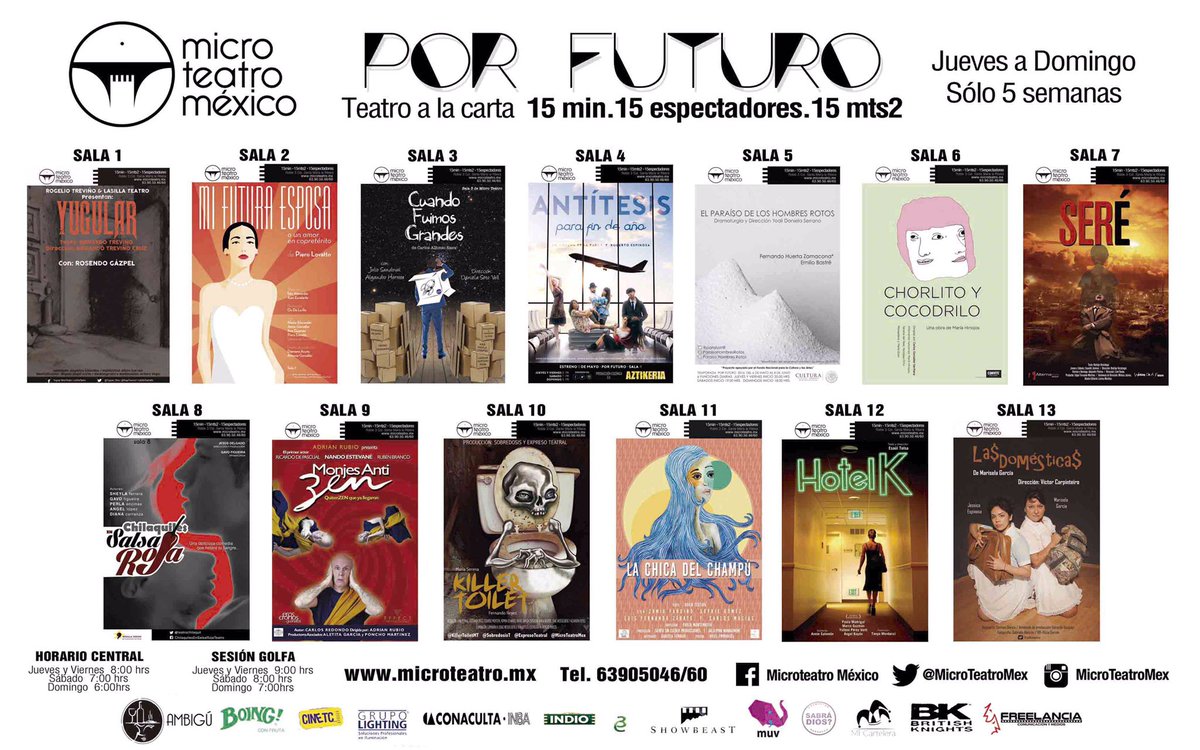 MicroTeatroMex's tweet photo. Nuestra temporada #PorFuturo termina.
Ultimo fin de semana para disfrutar en #casaMicroteatro https://t.co/PMBGmMK3Hf