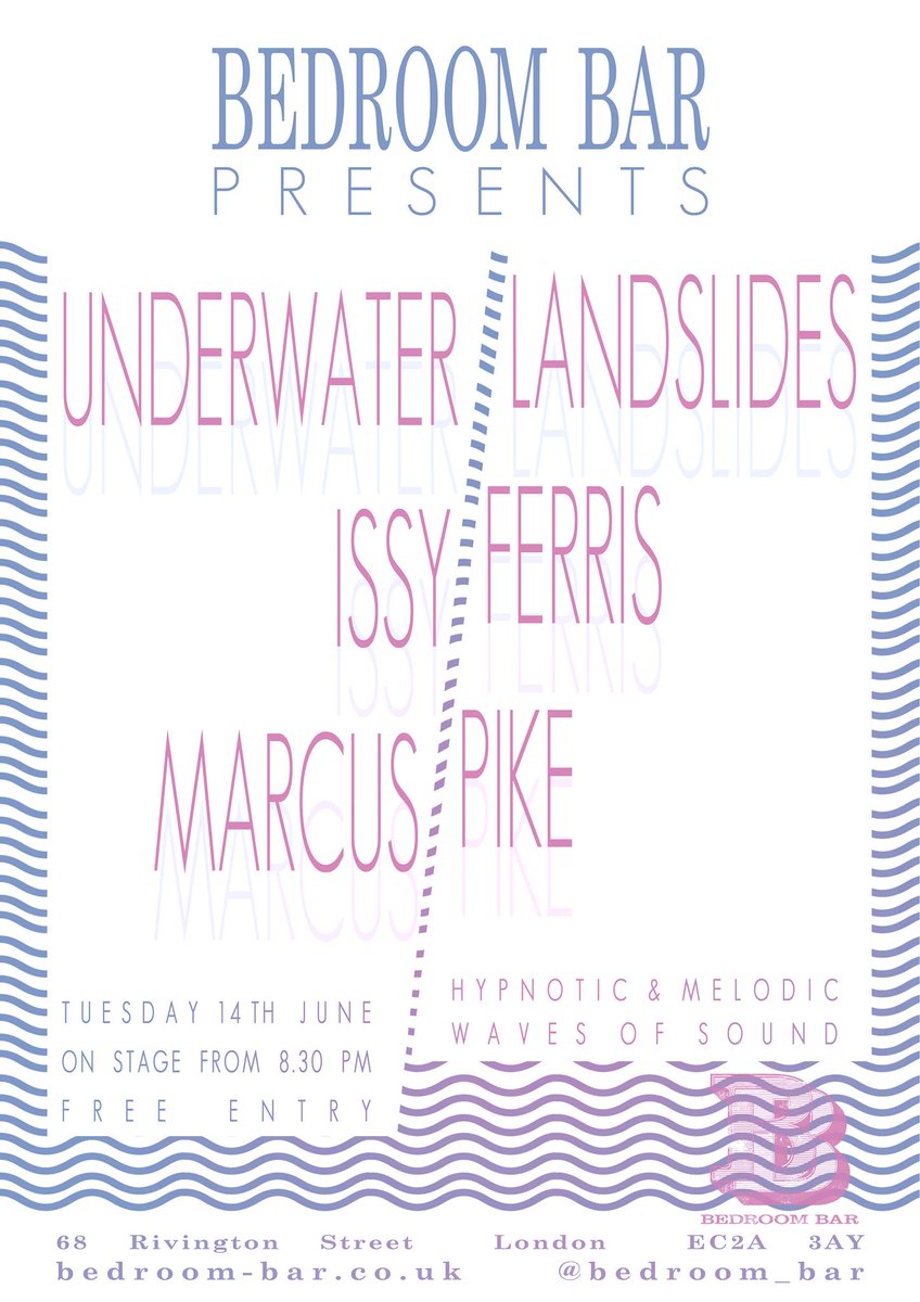 BedroomBar (@bedroom_bar) on Twitter photo FREE ENTRY
hypnotic and melodic sounds by <a href="/UWLandslides/">Diamond Geysir</a> + support from <a href="/issyferris/">Issy Ferris</a> and Marcus Pike FREE ENTRY
hypnotic and melodic sounds by <a href="/UWLandslides/">Diamond Geysir</a> + support from <a href="/issyferris/">Issy Ferris</a> and Marcus Pike