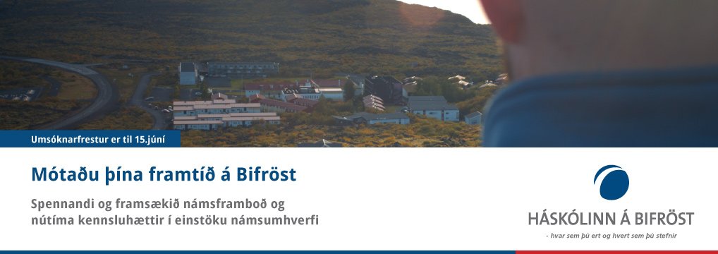 Umsóknarfrestur í grunnnám við Háskólann á Bifröst er til 15. júní.#bifrostu