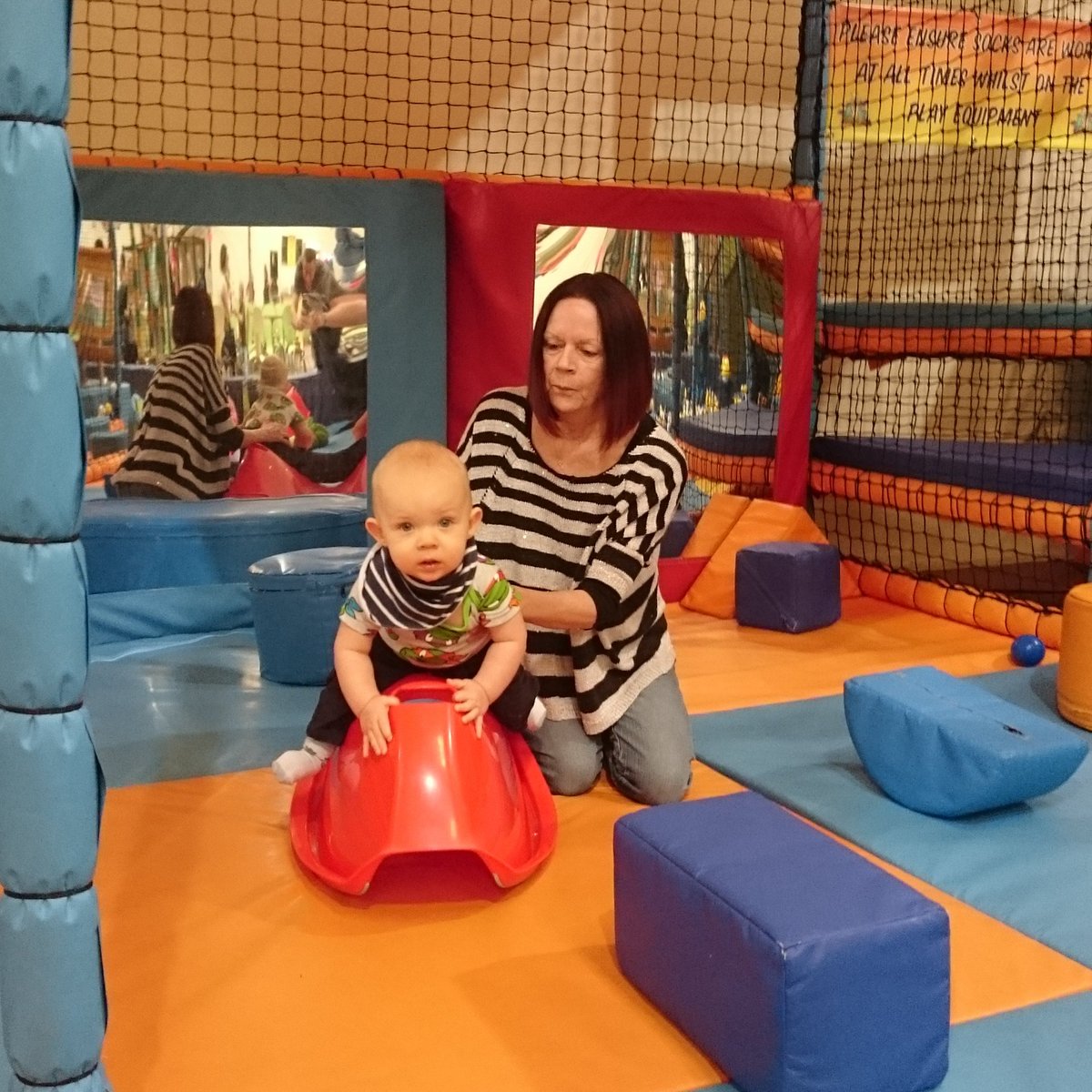 CarlH409's tweet photo. Lewis and his nanny at adventure kids https://t.co/MITasSsV7X