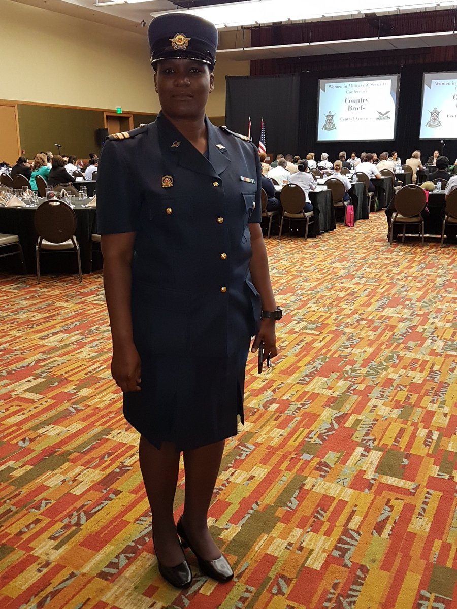 TTDefenceForce's tweet photo. #WIMCON 2016 Air Guard Public Affairs Officer Flight Lieutenant M Pantin https://t.co/oHIcEntxZy