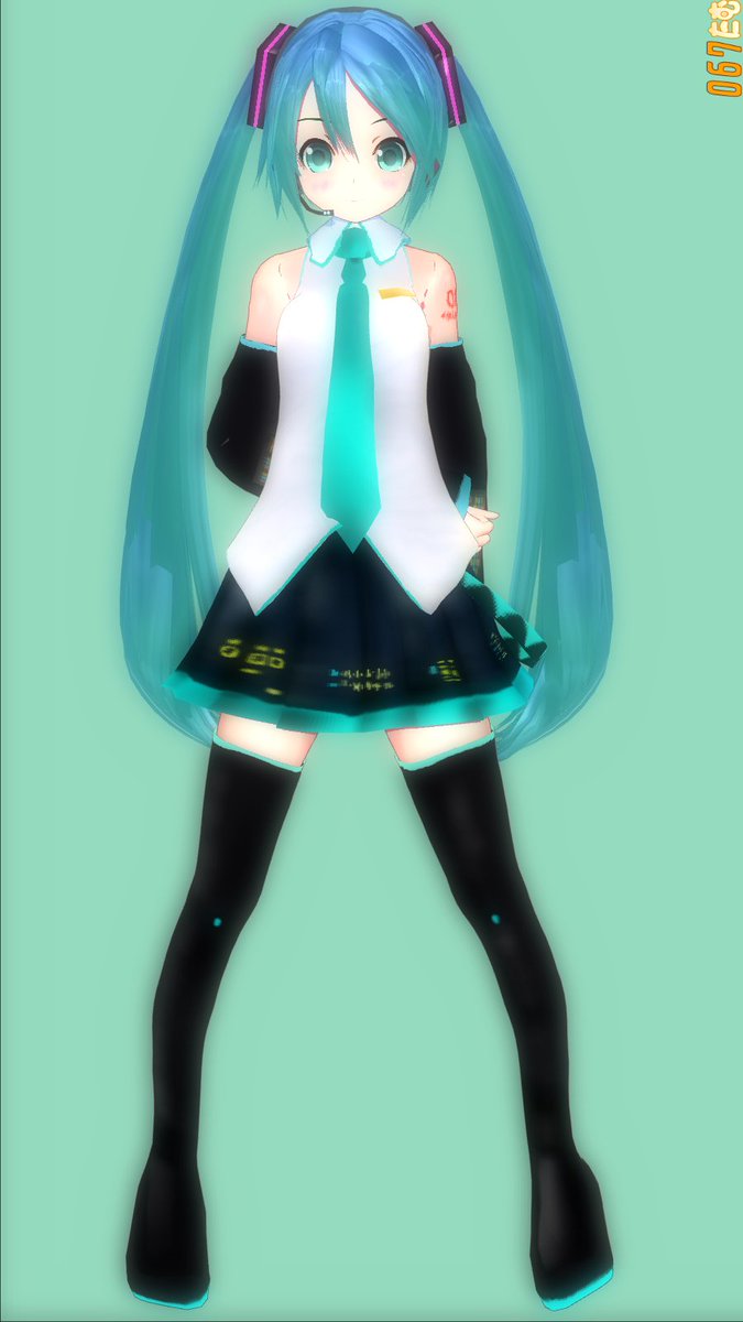 すねわか On Twitter あぴミクはmmdだけじゃないんですよ笑 ふしびさんのあぴミクを再かすたむしました 目を拡大及び睫毛を削除 頬染めその他微調整 たむたむすーる たむたむす る あぴミク