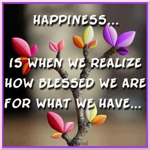 PcMessage's tweet image. #Happiness is when we #realize how #blessed we are for what we have.