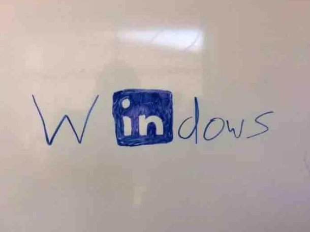 HarveyNashIrl's tweet photo. This was very cleverly done by a LinkedIn employee! 
@Microsoft 
@LinkedIn 
#MicrosoftLinkedIn 
#mergers
#HarveyNash https://t.co/pCOpCyvBrr