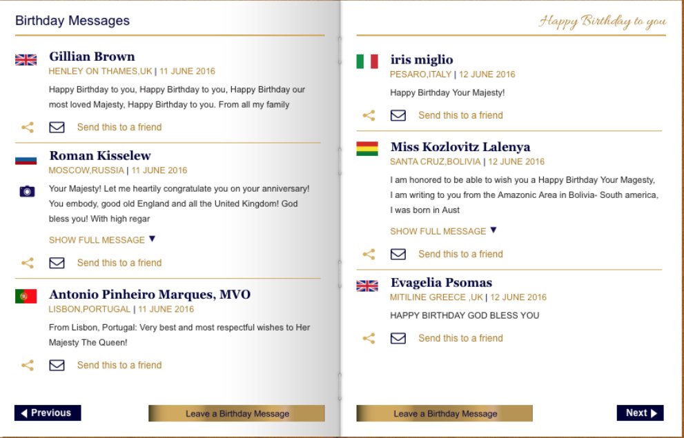 We've received birthday messages for #TheQueen from all over the world! You can join in here bit.ly/TheQueensBirth…