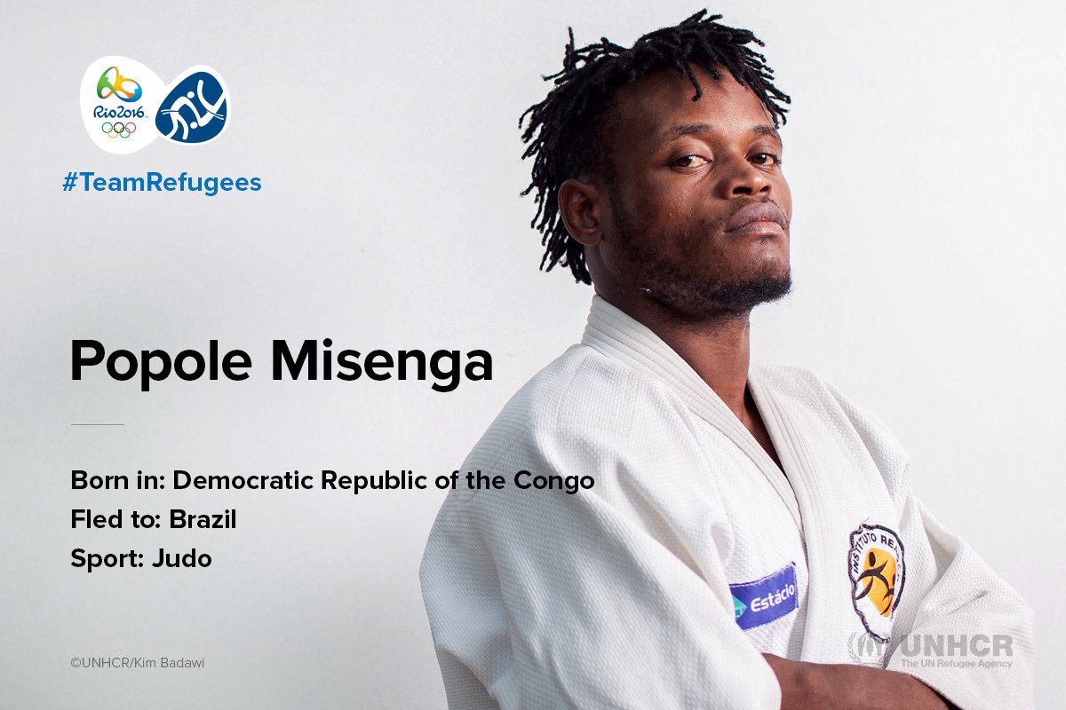 unoflucht's tweet photo. "Judo half mir, Ruhe, Disziplin und Engagement zu entwickeln." Popole ist Flüchtling und nun Teil von #TeamRefugees. https://t.co/0fUiWNzM1W