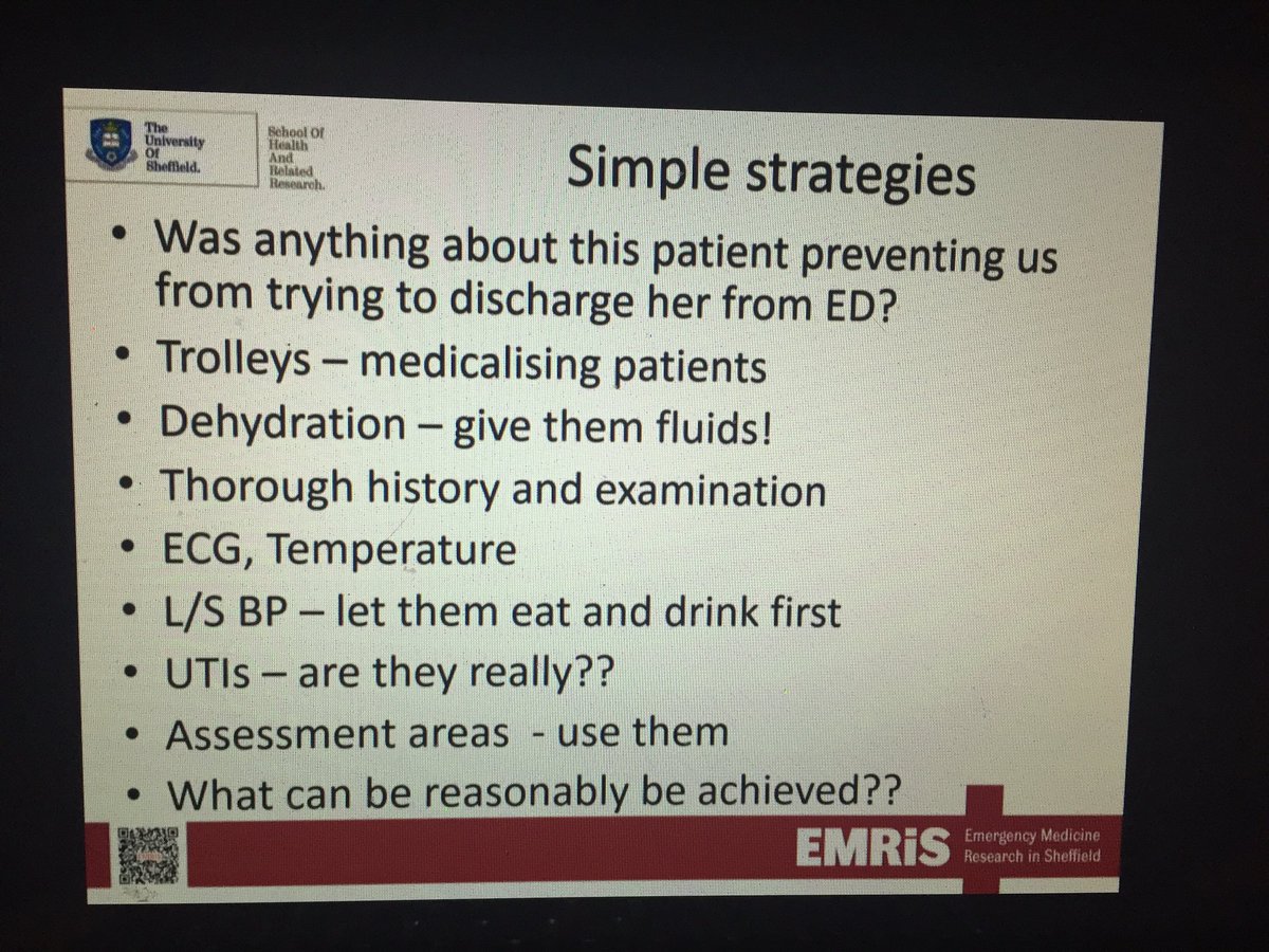 ED assessment care of the elderly.. 
Simple strategies...
We should encourage them to mobilise
#smaccDUB