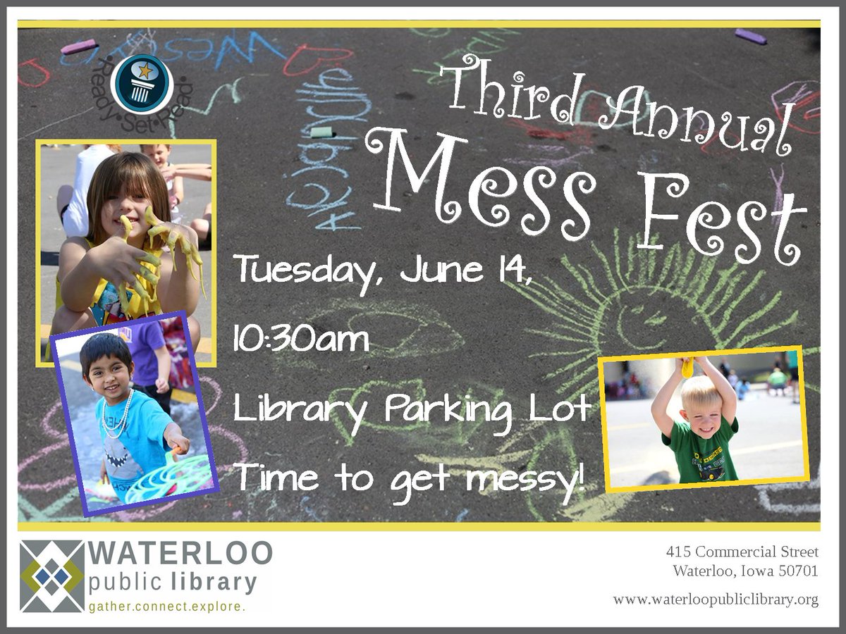 WaterlooPL's tweet photo. Don't miss our Third Annual Mess Fest today with a special visit from Waterloo Fire Rescue! @WlooFireChief https://t.co/pM6lRygNqM