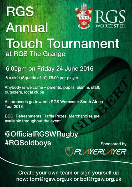 RGSWRugby's tweet photo. 10 day warning! Any details then get in TOUCH 👊🏻 https://t.co/4fpnbPZHjQ