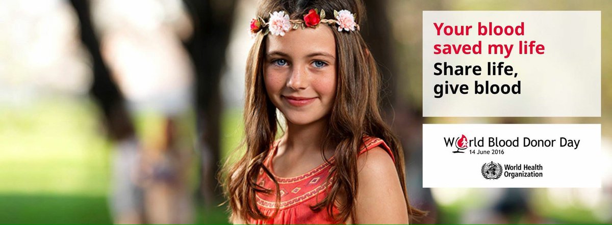 #WHO #WorldBloodDonorDay 

Donation is Humanity.
Donation is being for each other. 

#Iodonoetu? 
<a href="/avisnazionale/">avisnazionale</a>