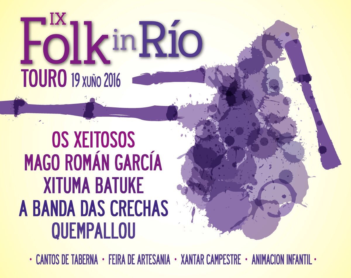 Por se queredes un planazo para esta fin de semana, <a href="/folkinrio/">folkinrio</a> ! O domingo en Touro #lume #festa