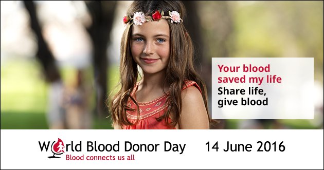 It's #WorldBloodDonorDay. Make an appointment to #GiveBlood in Glos bit.ly/1UhsalZ and #savealife today!