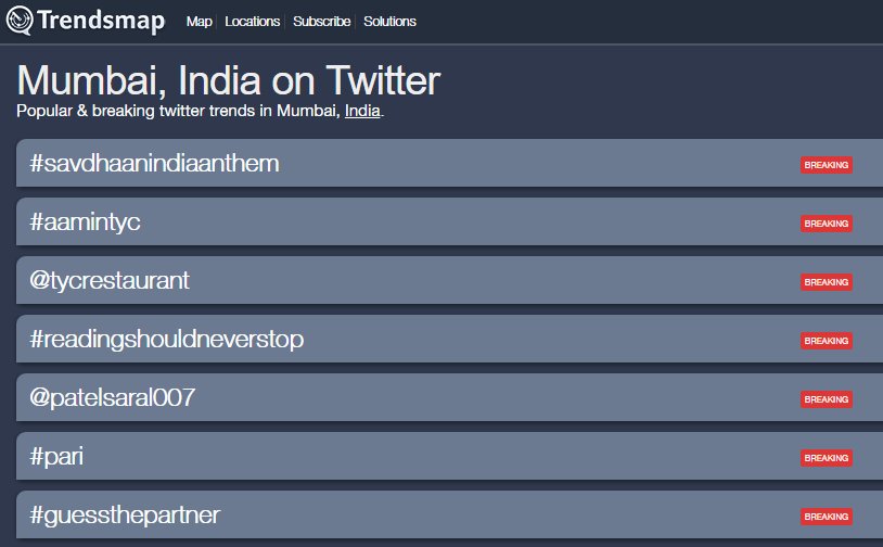 TheYellowChilli's tweet photo. We are #trending in #Mumbai. Let's get trending in #India! What say guys ?
#AamInTYC https://t.co/2px92TRSOo