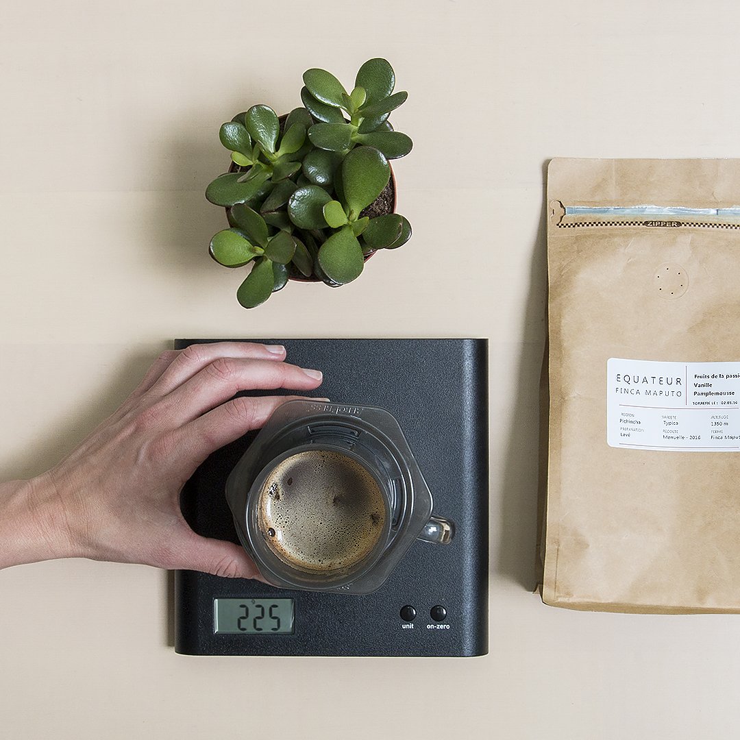 CoffeeBloc's tweet photo. @CAFEMOKXA's Ecuadorian Finca Maputo. Washed, Typica with vanilla and grapefruit notes - THE BOMB in the Aeropress!! https://t.co/vS7OY1sP9S