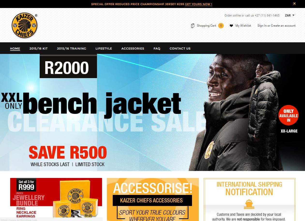 kaizer chiefs bench jacket