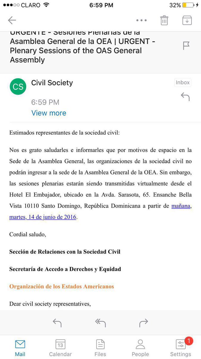 A ultima hora: Sociedad Civil del continente excluida de la #AsambleaOEA. <a href="/prensa_libre/">Prensa Libre</a>