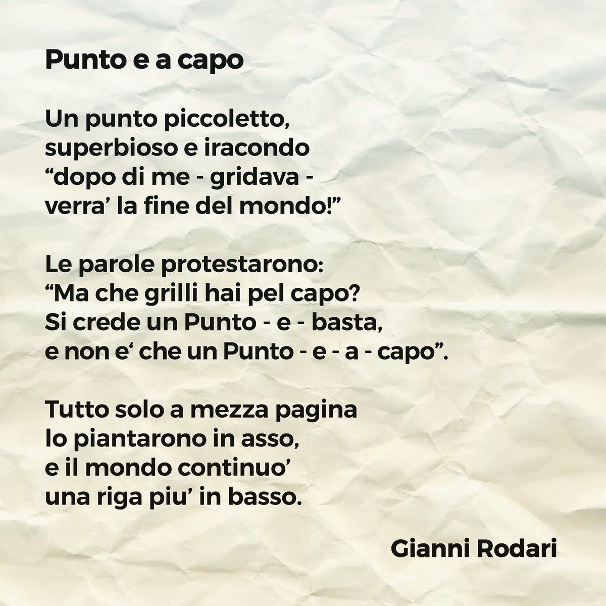 Possibile On Twitter Punto E A Capo Punto E A Capo Frasi