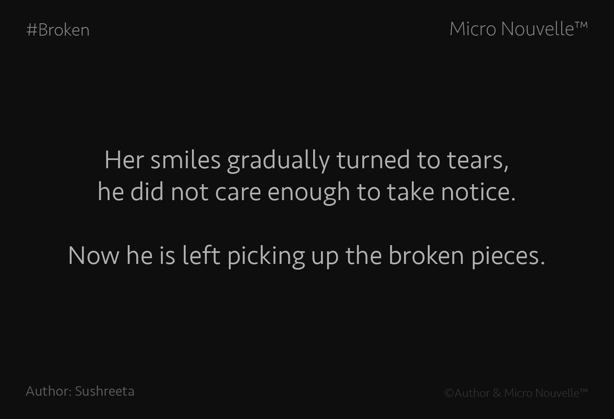NouvelleMicro's tweet photo. #MicroNouvelle 20: Written by Sushreeta on #Broken
Follow us on Facebook: https://t.co/11Z7t9NzbG https://t.co/SGDEDs0dox