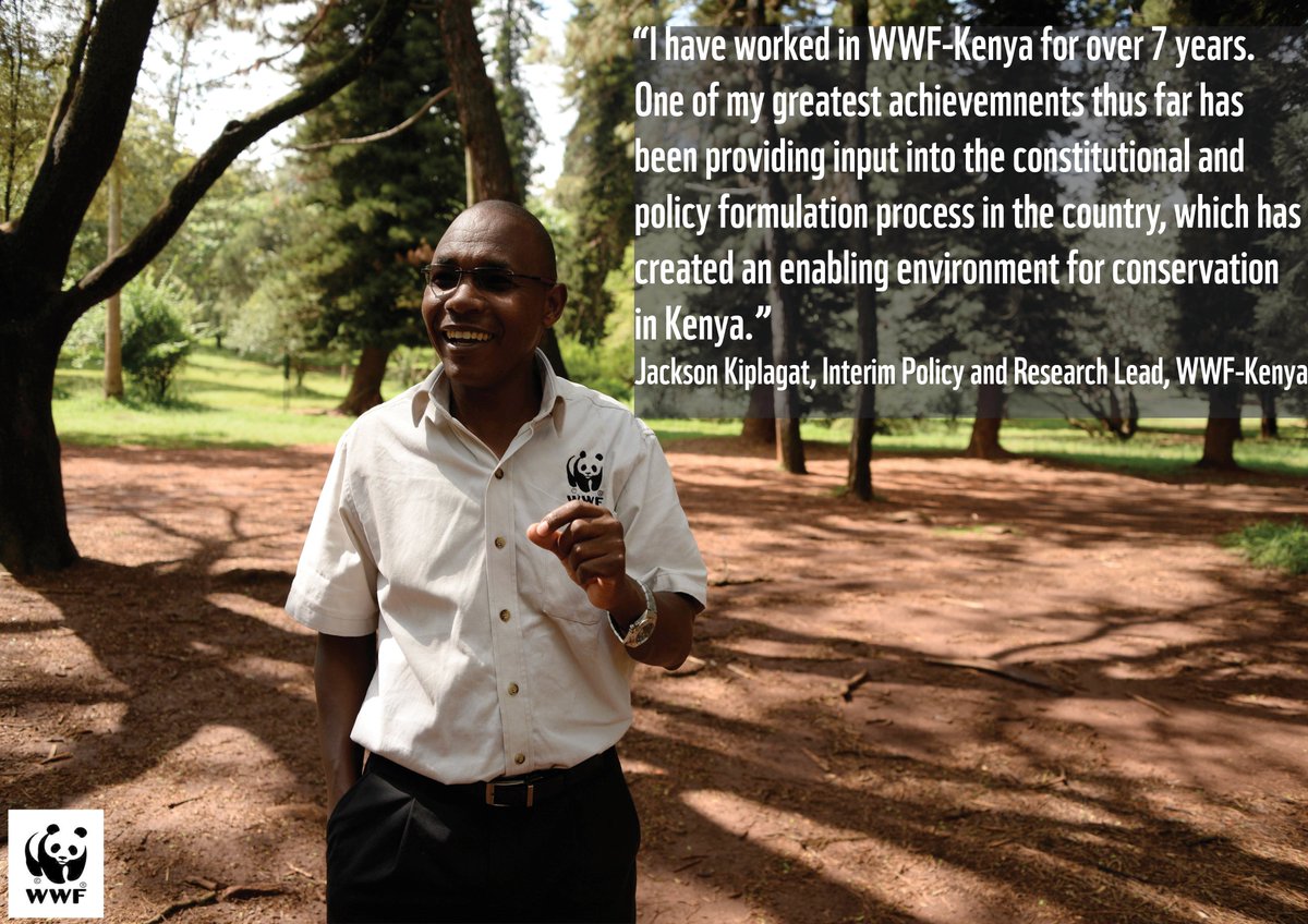 WWF_Kenya's tweet photo. Shout out to @Jkkiplagat He's very passionate about conservation &amp; we appreciate his dedication #StaffAppreciation https://t.co/RoFbtcNvj5