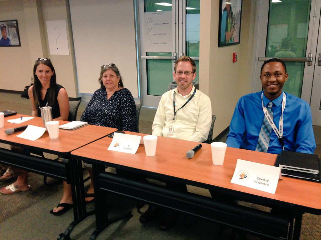 Kelly_Mahaffey_'s tweet image. Excited to kick off day 2 of the Personalized Learning Academy with the Q&amp;amp;A Panel! @EdTechGCS @gcschools