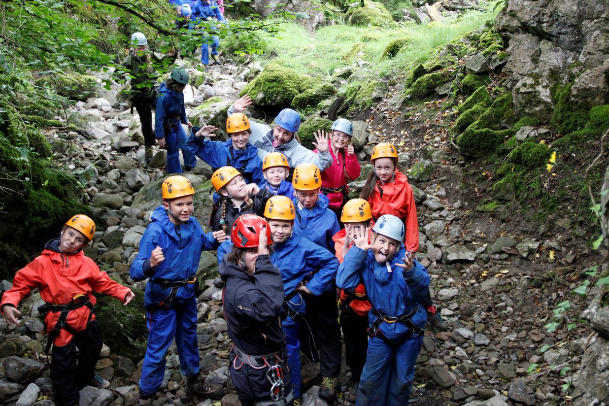 St Francis of Assisi Primary enjoying their session in Barbon Ghyll this morning, unfortunately the midges were out!