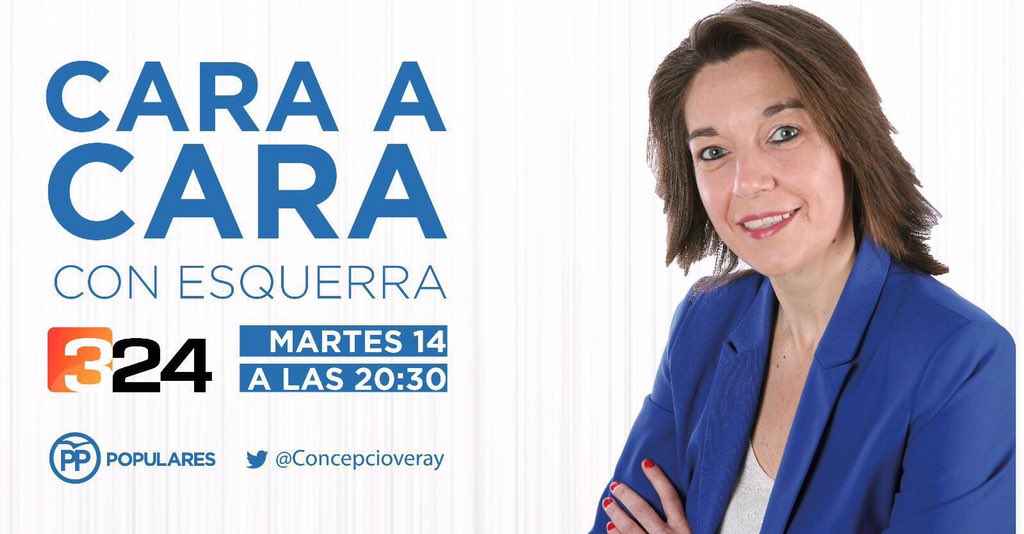 PPFigueres's tweet photo. Avui a les 20:30 amb @Concepcioveray #Afavor #votapp #26J 📺 https://t.co/0IIhsfsXkR