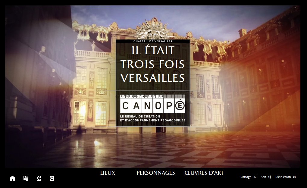 CVersailles's tweet image. Il était trois fois Versailles, un #webdocu à destination des classes et des enseignants reseau-canope.fr/il-etait-trois…