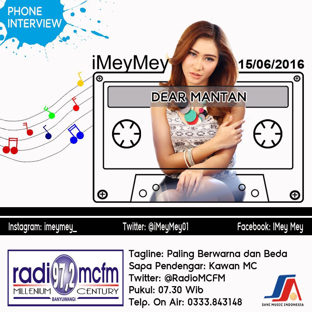 Jgn lupa besok dengerin phone interview <a href="/iMeyMey01/">IMEYMEY Official</a>   - Dear Mantan <a href="/SaniMusicID/">Sani Music Indonesia</a> <a href="/dhika_mcfm/">Dhika Resta</a>