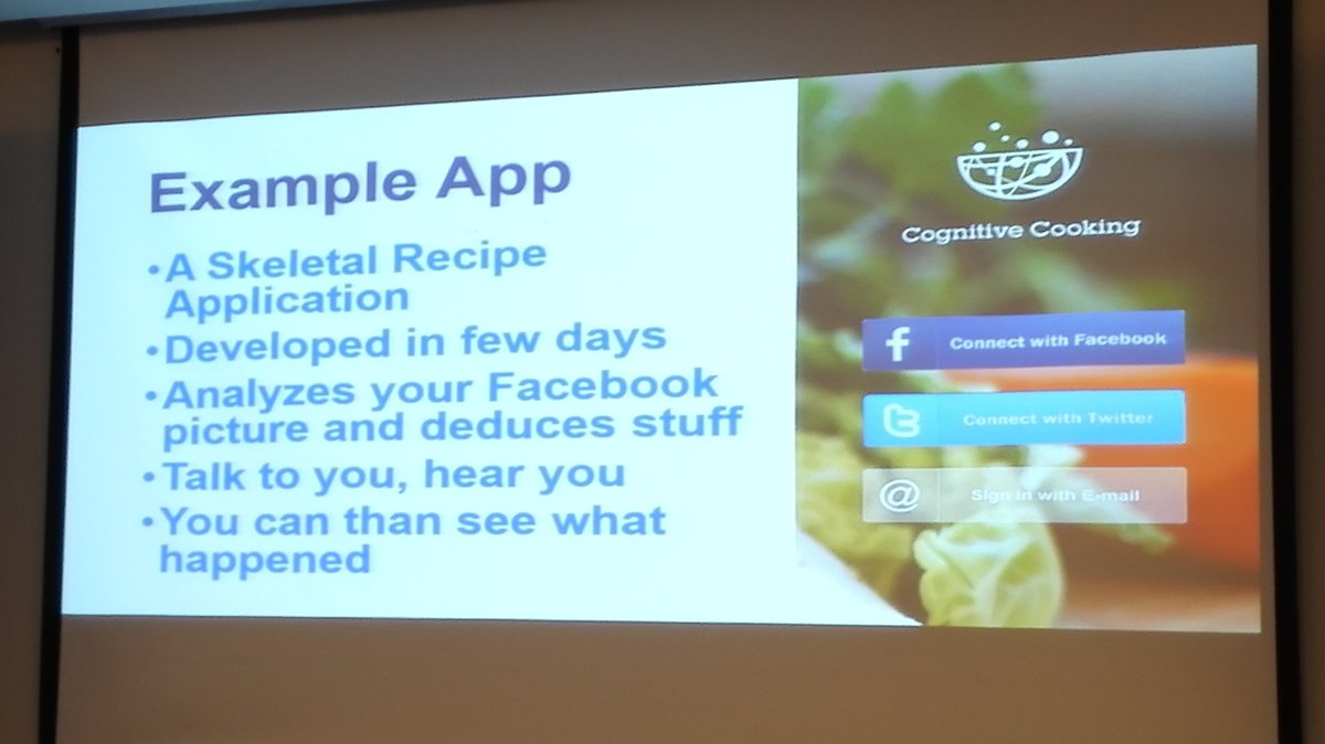 avivdc's tweet photo. Cool cognitive app developed by the IBM Israeli team #ims13 https://t.co/ZQZnSVfsny