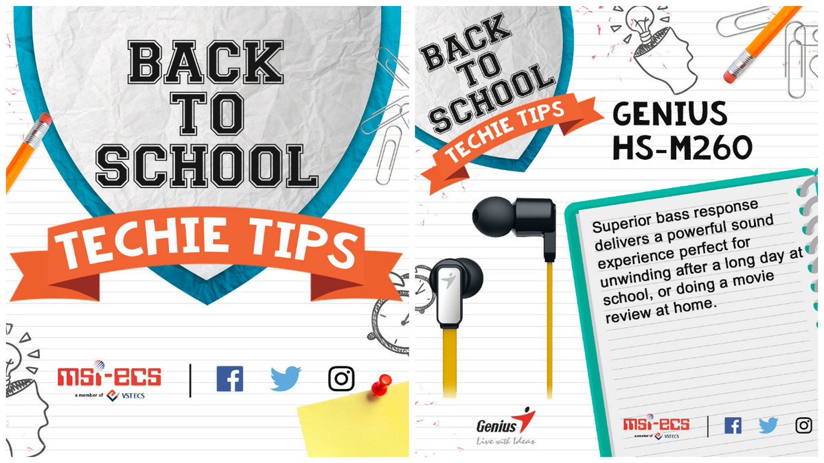 vstecs's tweet image. Beating the homework deadline can be fun if accompanied by your favorite music. 
#TechieTips