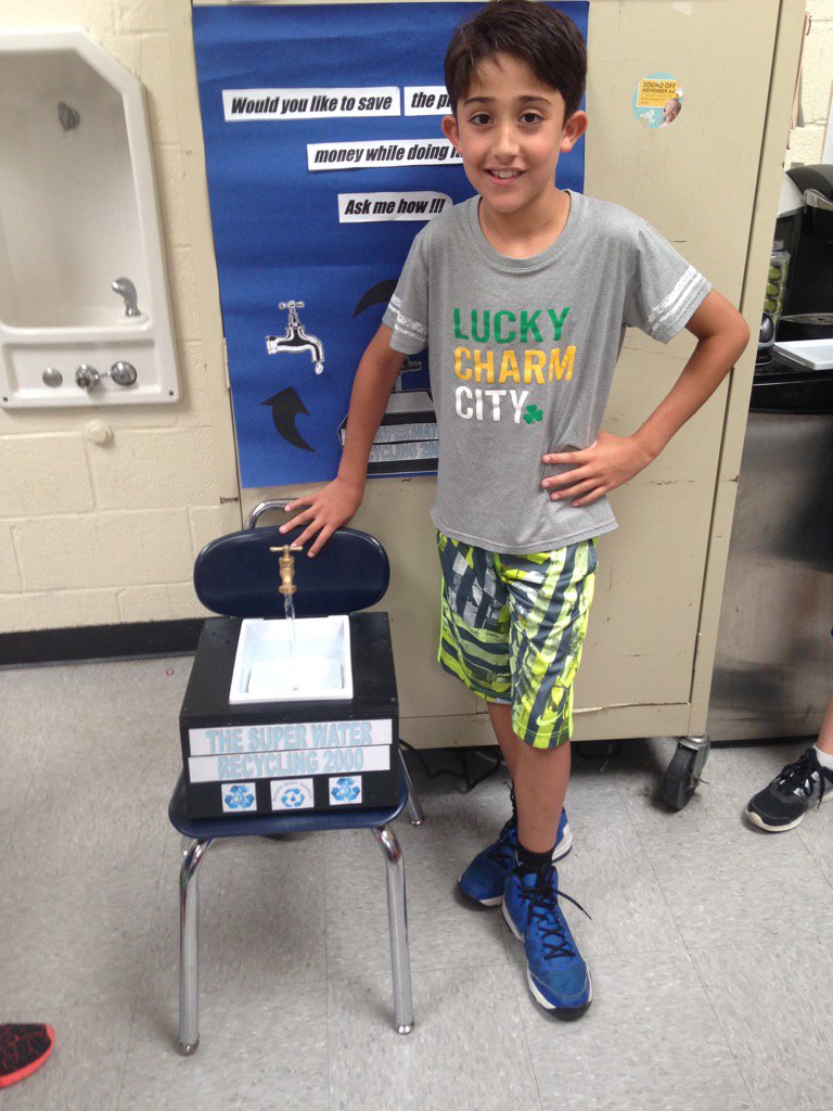 Caio invented a water recycling machine to help conserve water around the world !
#science rocks!
#Mindess memories