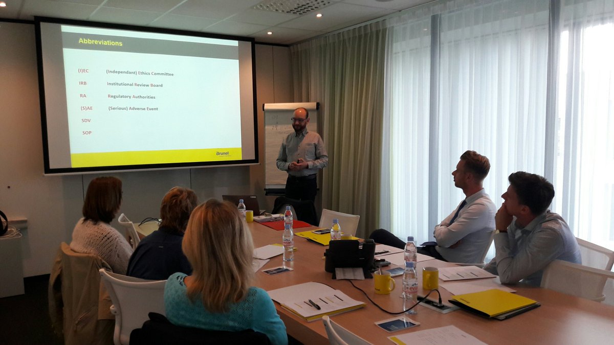 BrunelBelgium's tweet image. Vandaag geeft Brunel #LifeSciences medewerker, @GeertBriers ICH-GCP training aan klinische onderzoekers in Mechelen.