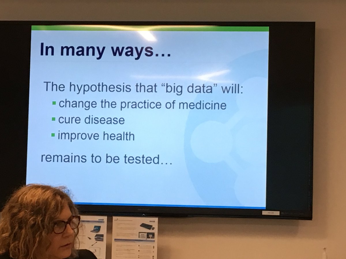 DebbeMcCall's tweet photo. #BigData and why we like it. #CVHCRG. @PCORnetwork  Talking *with* pt, not to them. https://t.co/T5Zbv36nTG