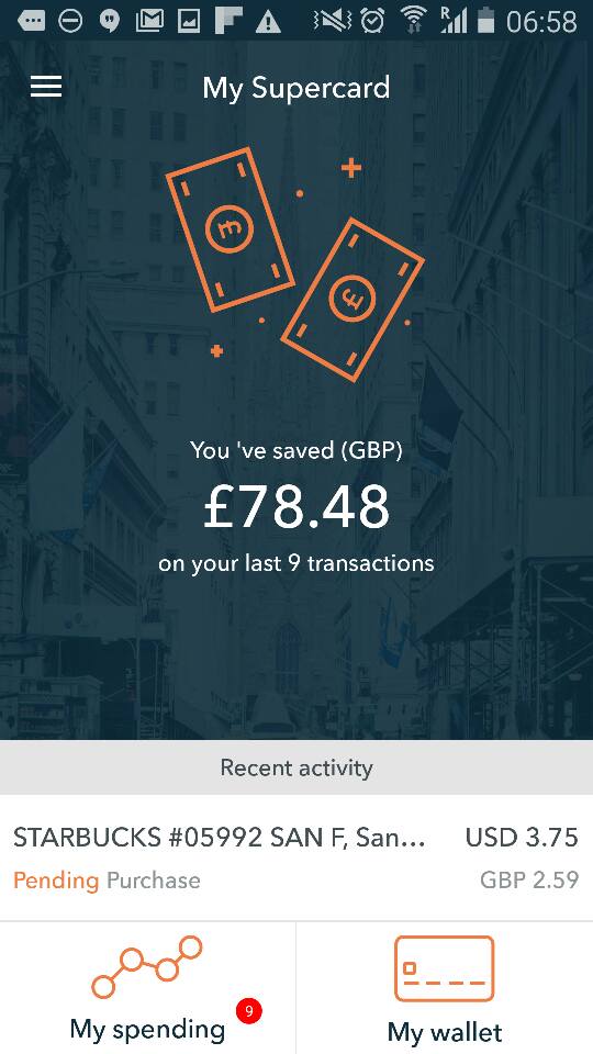 santor23's tweet image. Great saving in just last three days in San Francisco. Avoid bank roaming charges by using @SupercardUK overseas.