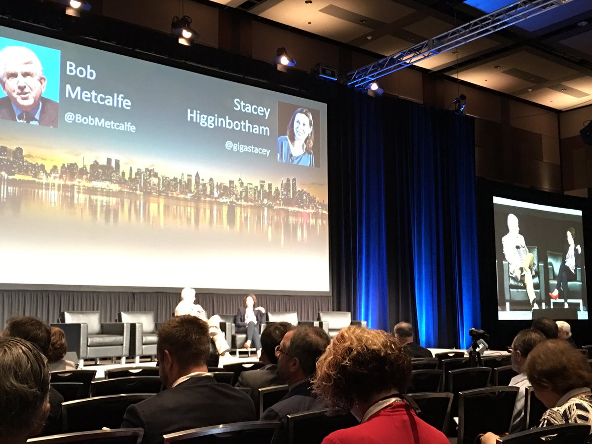 "Move bits, not atoms" <a href="/BobMetcalfe/">Bob Metcalfe</a> drops a wisdom bomb on leveraging technology to solve traffic woes at #gctc2016