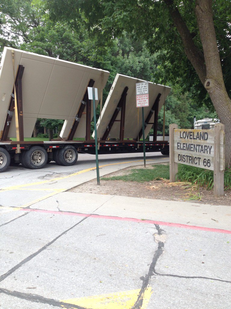 Our new building walls are here today!