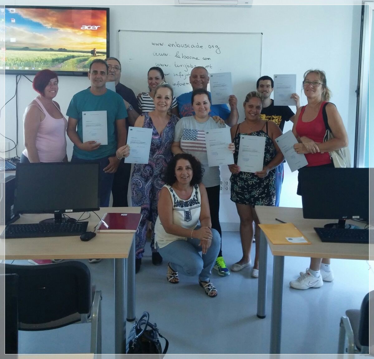 El Ayuntamiento clausura el ciclo formativo de Ofimática e Internet, para empleo