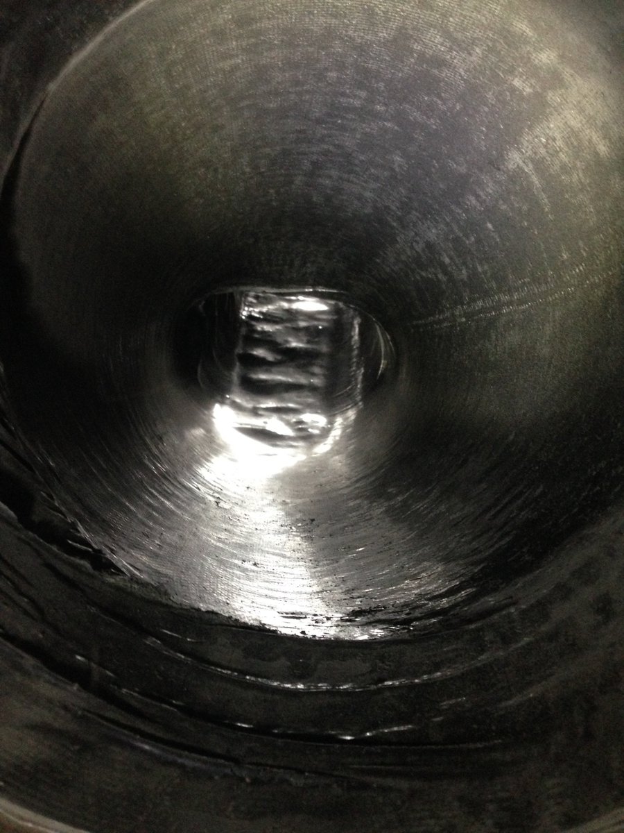 FuranFlexUK's tweet photo. Removing flexible liners &amp; replacing with Furanflex in London, achieving clients desired fire openings @FuranFlexUK https://t.co/OvHRLcHMbd