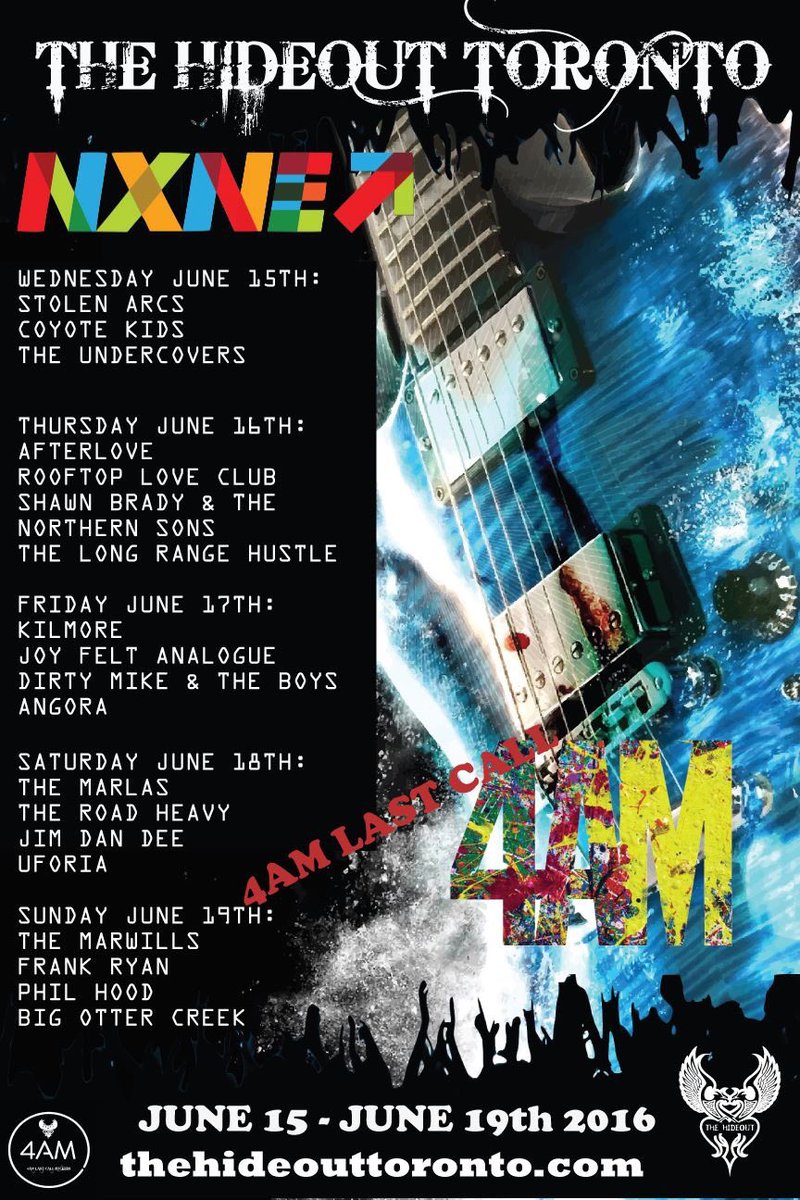 THIS SATURDAY NIGHT
Catch #TheRoadHeavy at <a href="/hideouttoronto/">The Hideout Toronto</a> for <a href="/nxne/">NXNE</a>
facebook.com/events/2790317… CAN'T WAIT TO SEE YOU!
