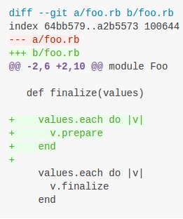jxxf's tweet image. Using #git 2.9+? You should immediately enable `--compaction-heuristic` for improved diffs. Comparison below.
