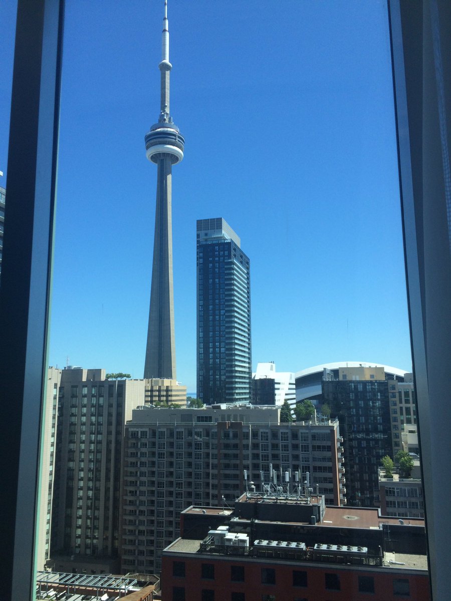 FTFMaureen's tweet photo. View from my room in #toronto! Setting up for #FTFSecOps #ilovecanada https://t.co/hP6t9Hat46