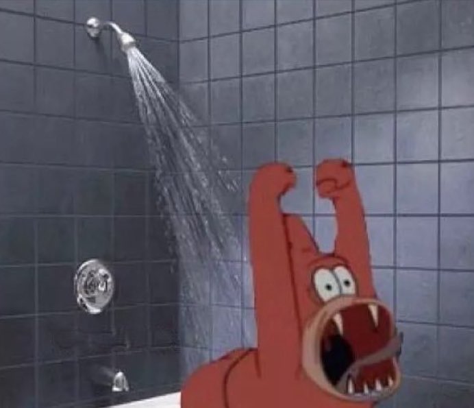 When you're listening to music in the shower and Drake comes on