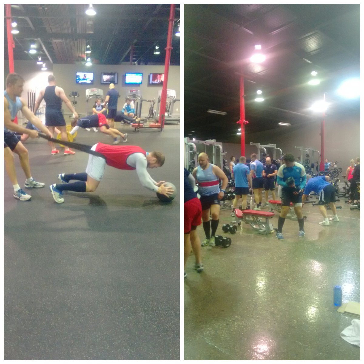 The Russian Rugby national team getting ready to square up against Canada #strongnorth #GoCanada #rugby #S&amp;C #YYC