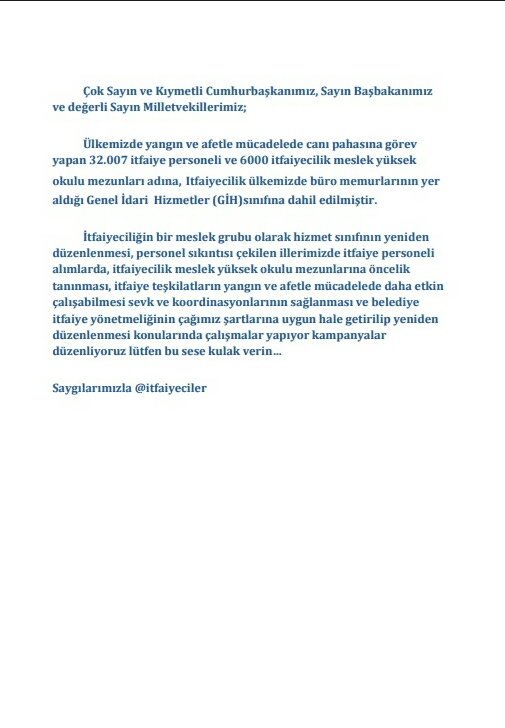 itfaiyeciler's tweet photo. @mkulunk @efkanala @NumanKurtulmus 
#itfaiyecilikMeslekOlmalı https://t.co/njQJqL5VHi
